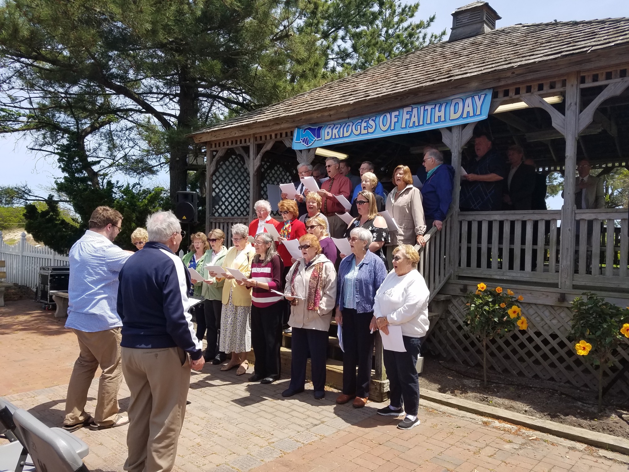 A community choir performed during the Bridges of Faith Day May 21