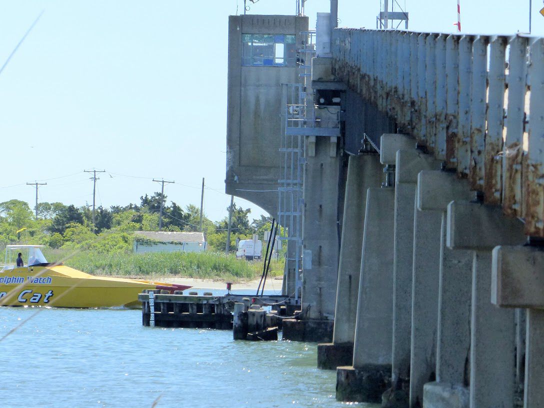 Middle Thorofare Bridge links the Wildwoods to Lower Township. 