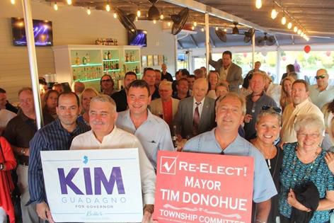 Middle Township Committeeman Tim Donohue kicked off his reelection campaign with a sold-out fundraiser on The Deck at Avalon Links on Thursday