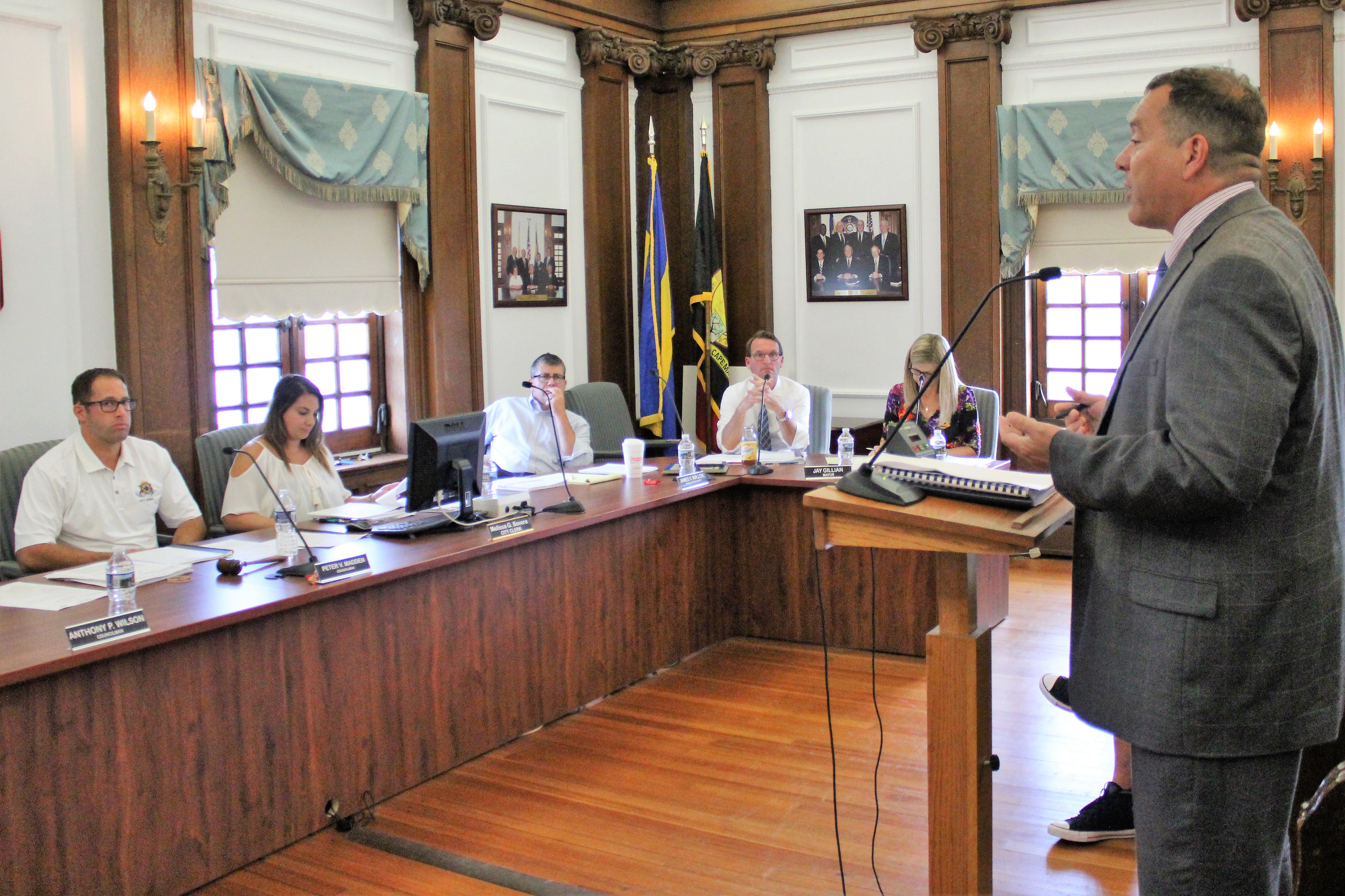 Mike Garcia presents the annual audit to the Ocean City Council on Tuesday