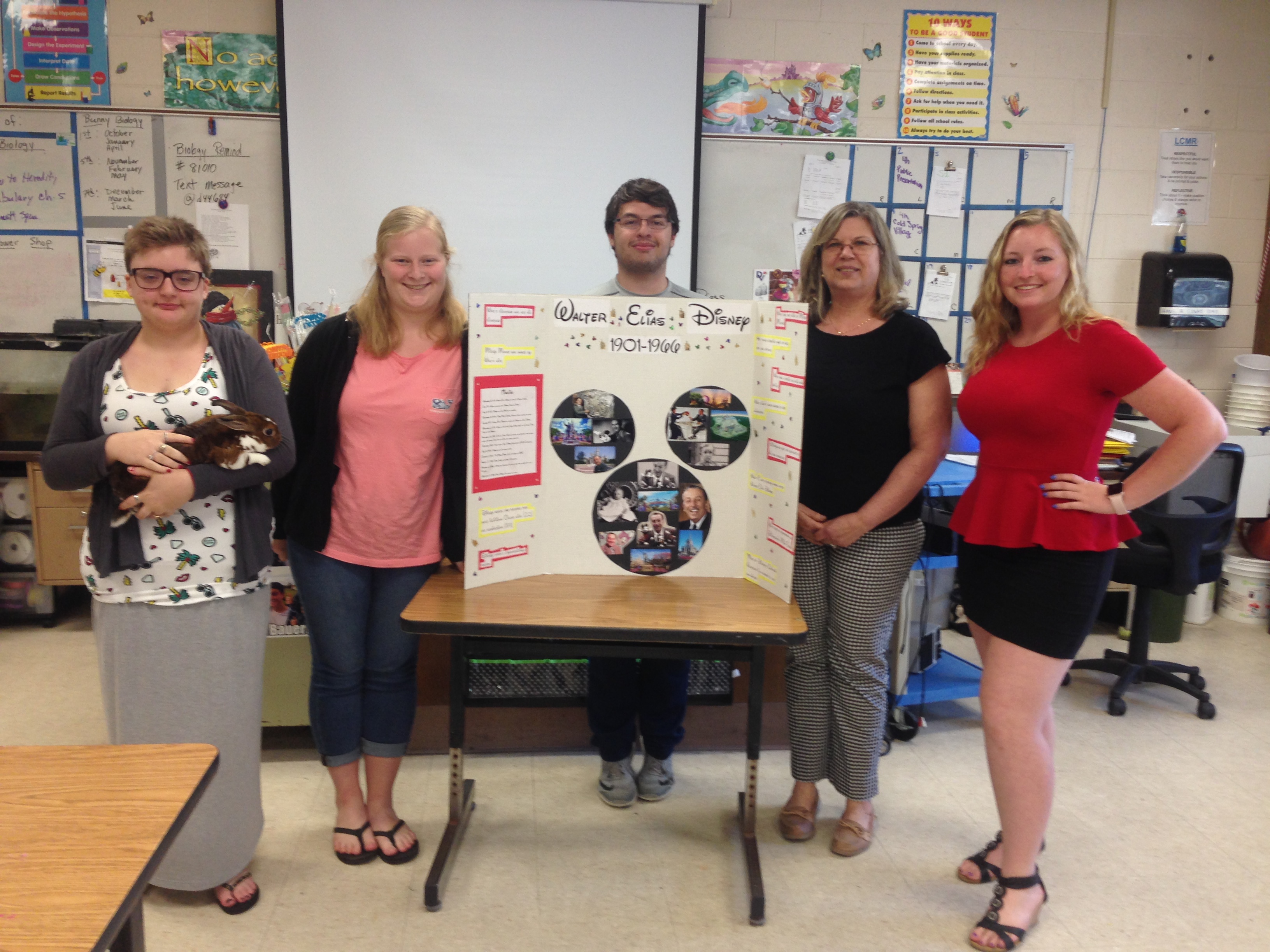 Members of the Lower Cape May Regional High School 4-H Club are shown here performing their annual 4-H public presentations. From left are Kayla Erdmann