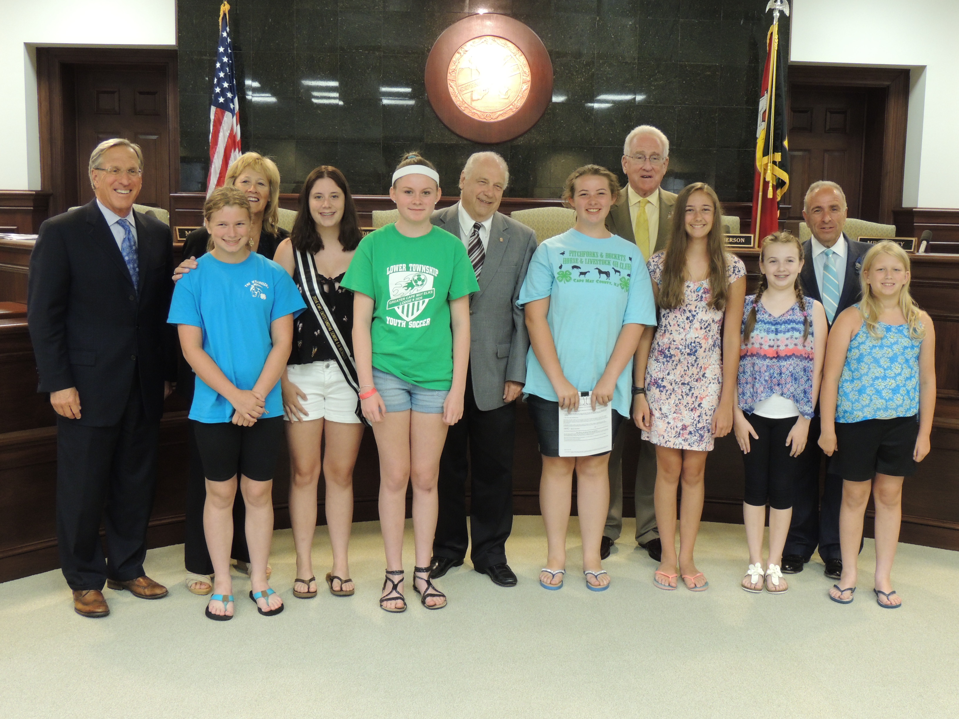 4-Hers Invite Cape May County Board of Chosen Freeholders to the 4-H Fair