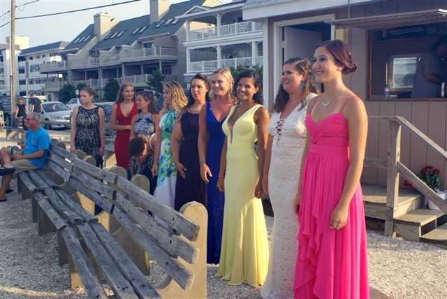 Contestants await their walk "down the runway" at Lou Booth Amphitheater in North Wildwood.