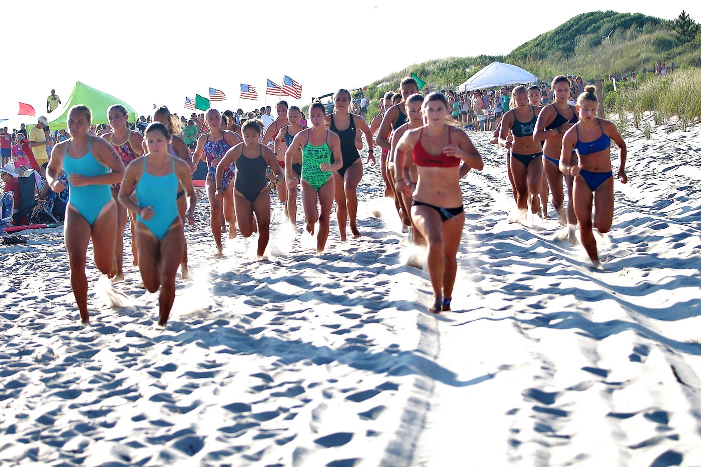 Thirty-four women competed in the 10th Annual Cape May Point Women’s Lifeguard Challenge at St. Peter's Beach in Cape May Point Aug. 1.