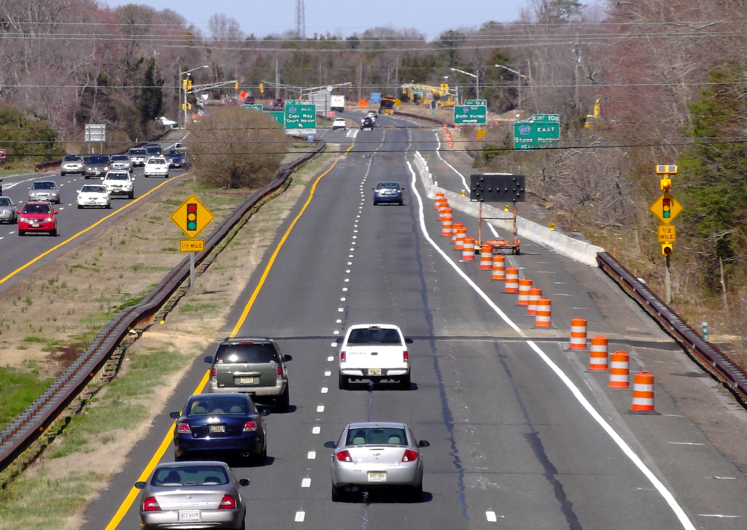 Work continues on Garden State Parkway traffic signal replacement at Stone Harbor Boulevard April 6