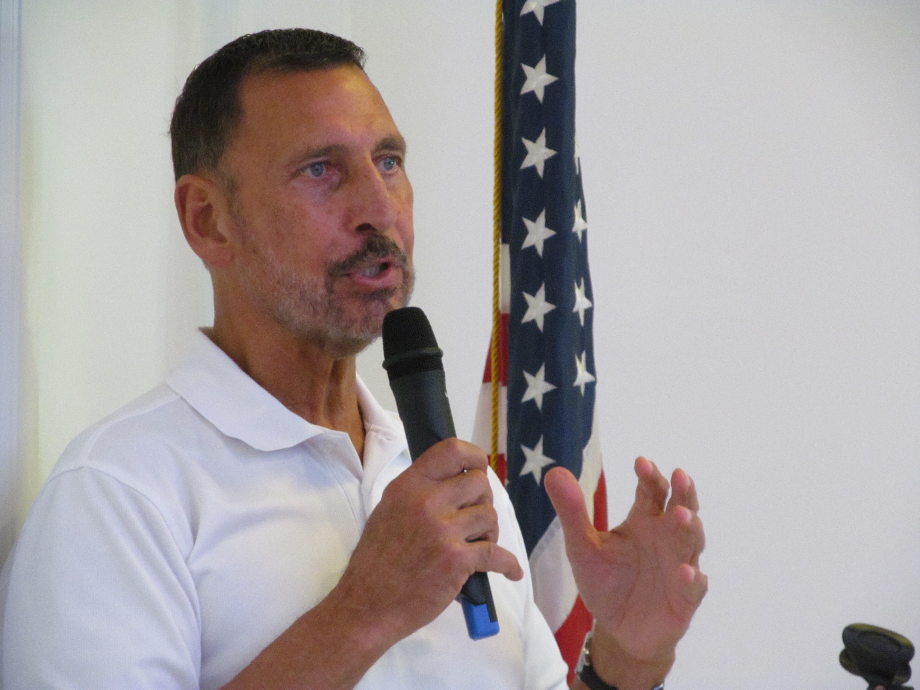 U.S. Rep. Frank LoBiondo (R-2nd) delivers his annual Legislative Update to Cape May County Chamber of Commerce members at Icona Golden Inn in Avalon Aug. 17.