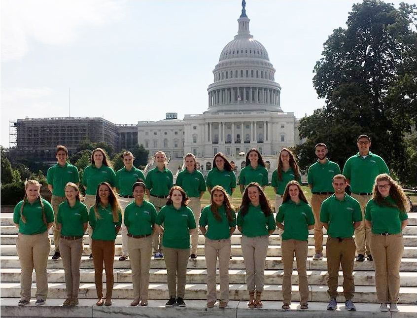 4-H Delegates from New Jersey on Capitol Hill including Cape May County 4-H representatives Victoria McCann