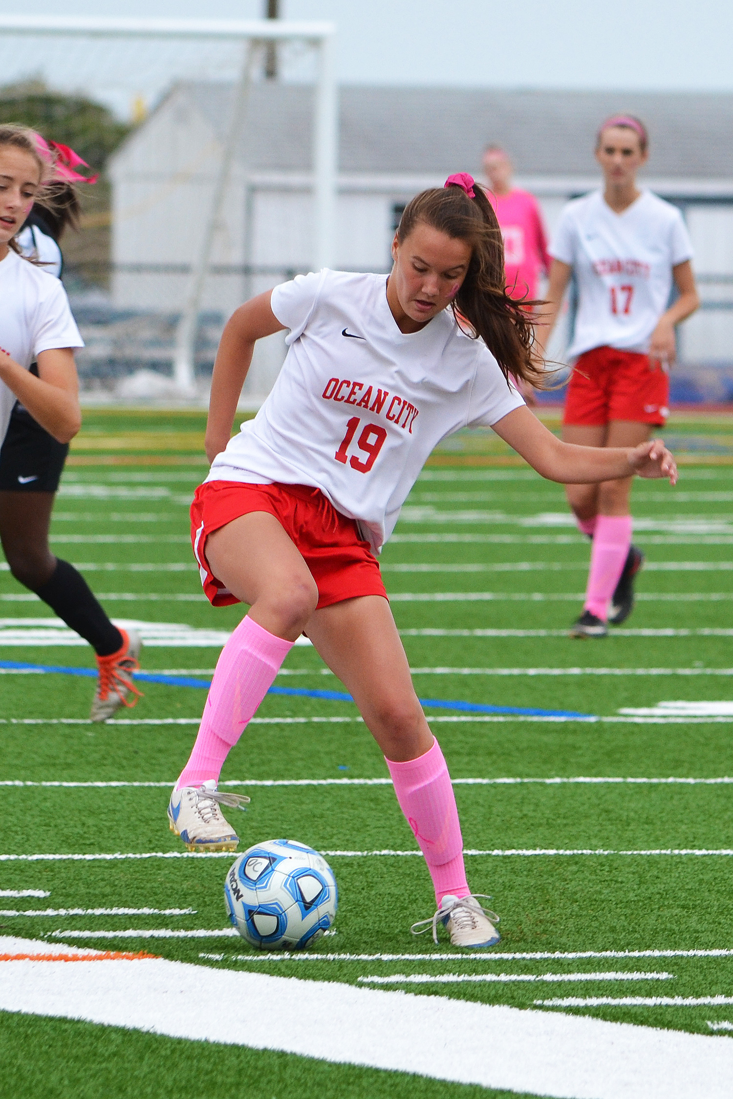 Ocean City's Faith Slimmer had a goal in the team's 3-0 win against Middle Township on Oct. 13 at Carey Stadium.