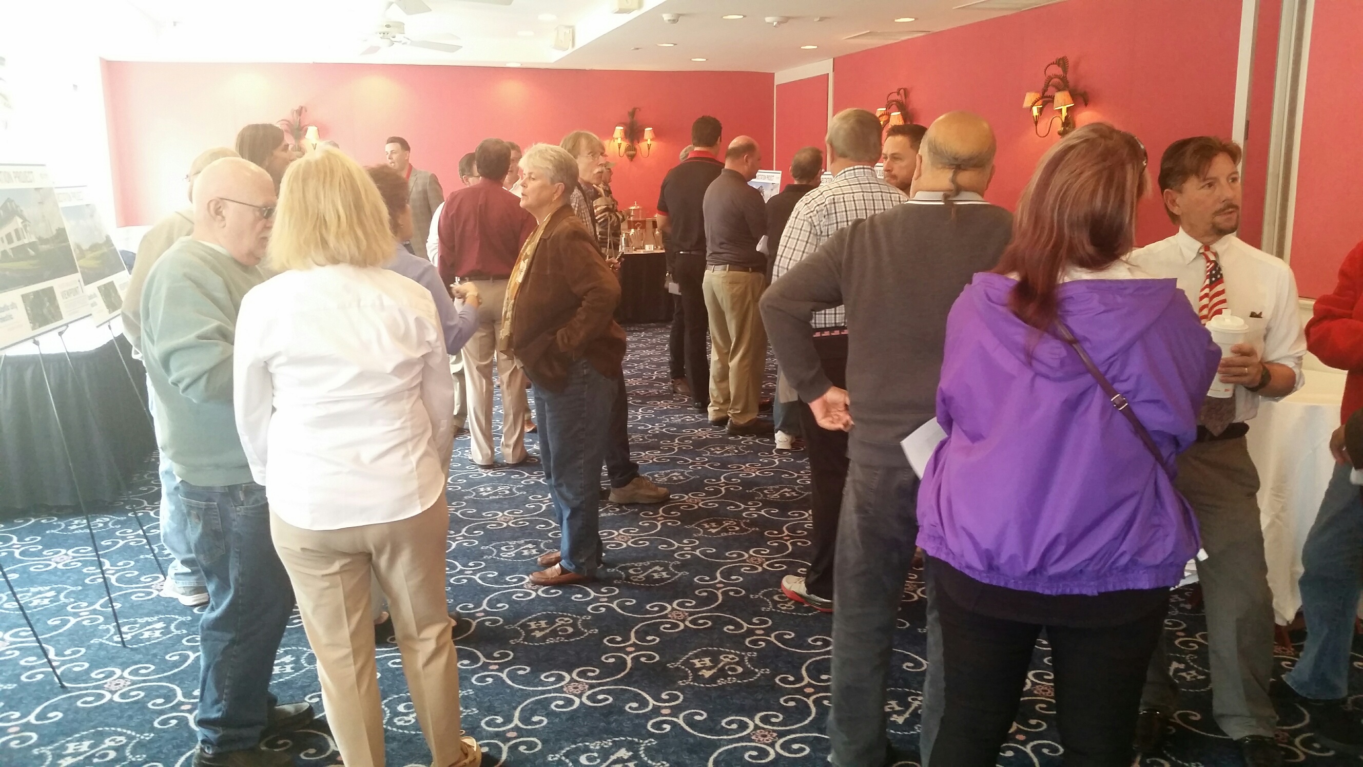 Residents discuss proposed Atlantic City Electric substation upgrades with utility staff members Nov. 4 at a Congress Hall open house. 