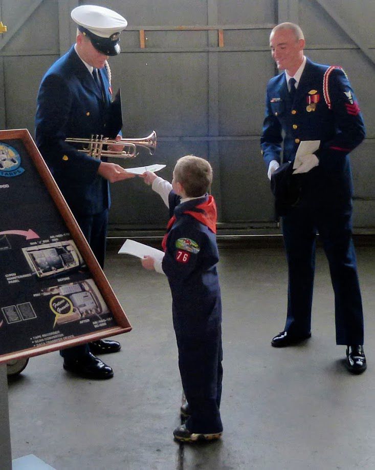 Cub Scout Justin Wolfe of Pack 76