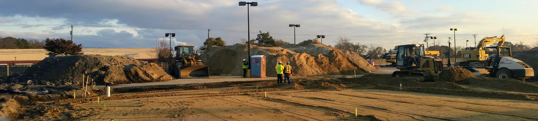 Construction in the Rio Grande Walmart parking lot for stormwater management is the first step toward a supercenter.