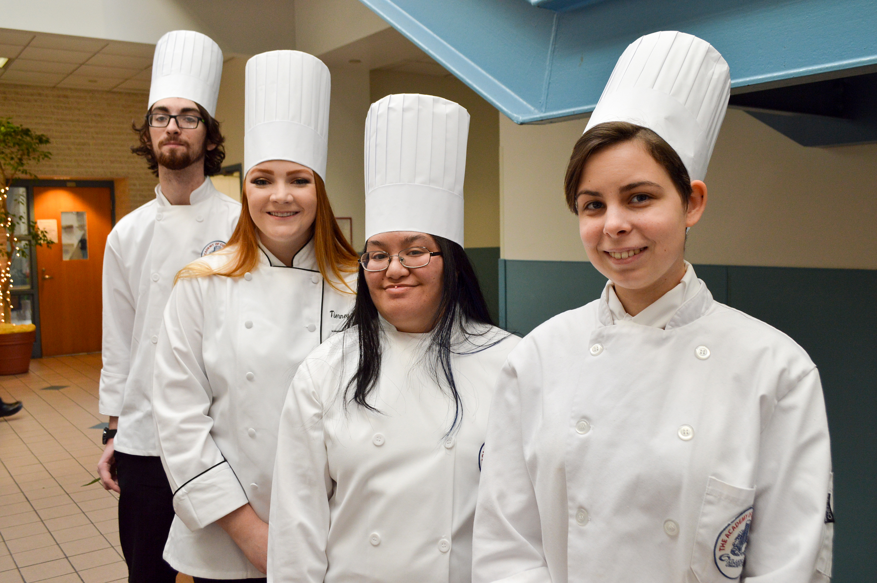 Academy of Culinary Arts students from left