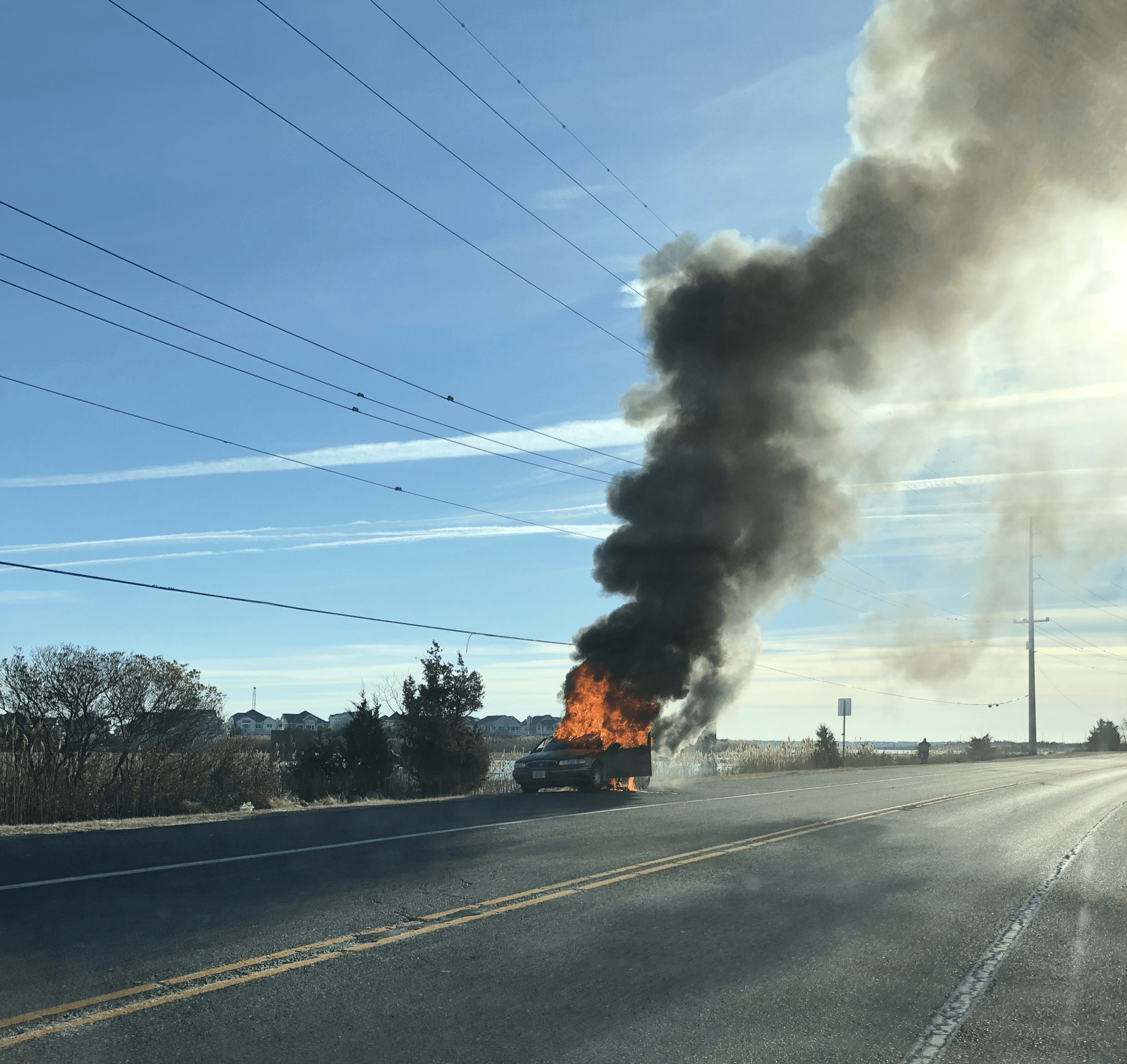 Car Fire on Avalon Boulevard