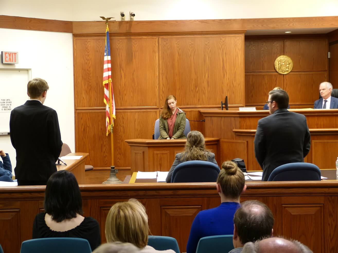 Student-attorneys and their teams from Lower Cape May Regional and Middle Township High School test their legal skills at a mock trial competition Jan. 18 at Cape May County Superior Courthouse in Court House.