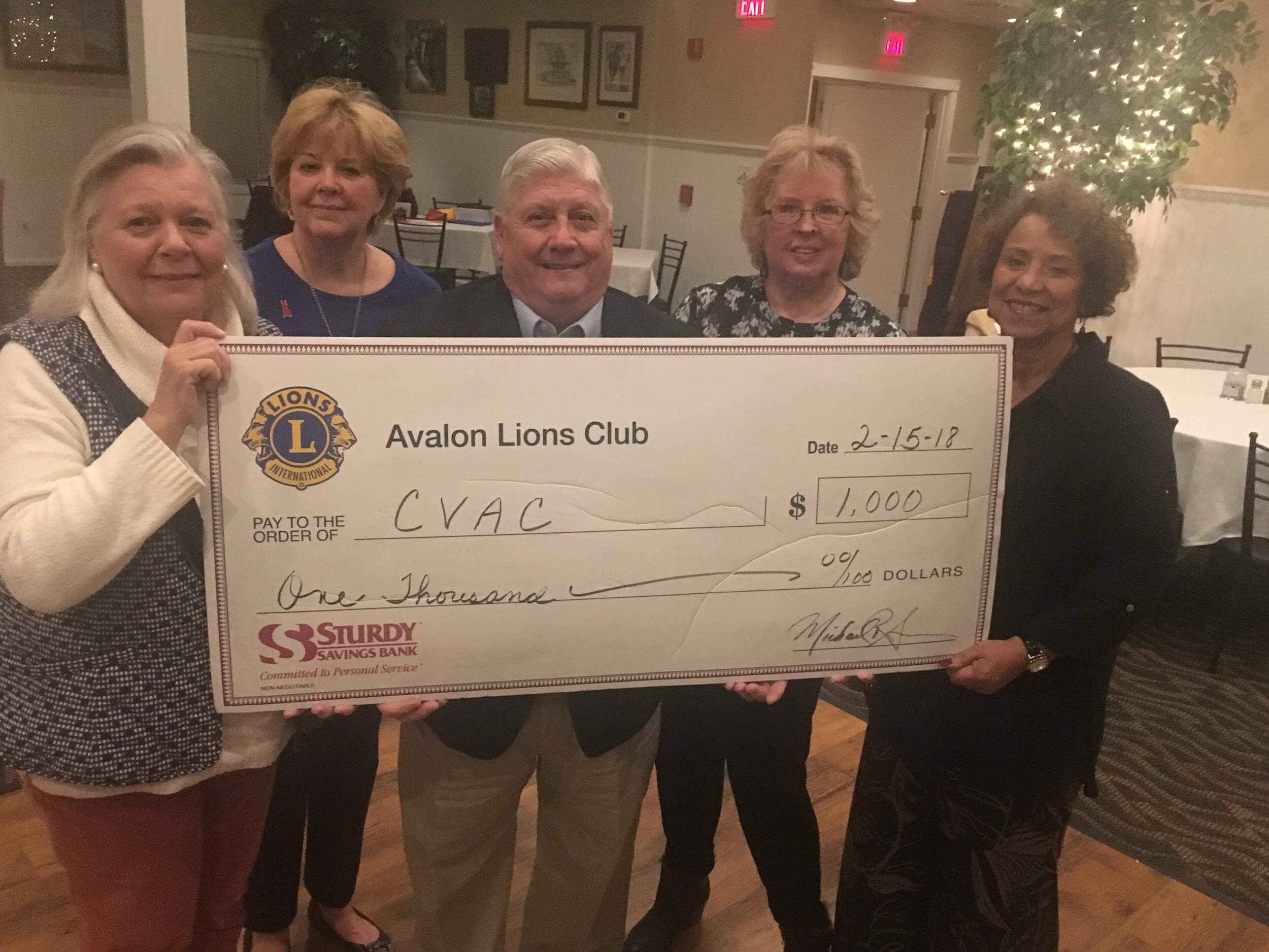 Avalon Lions members (from left) Sharon Cooper