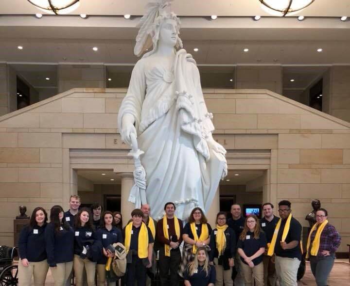 Cape Christian Academy Students Join DC March1