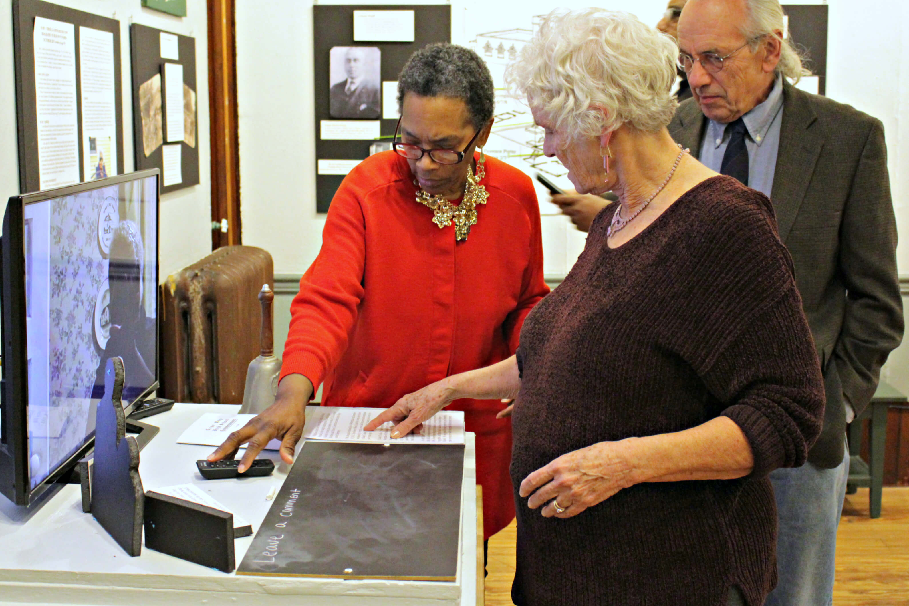 Watching a video of former Franklin Street School teacher Cordelia Bounds