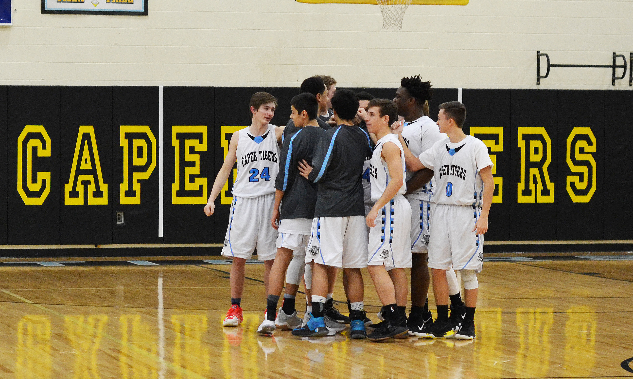 The Lower Cape May Regional High School boys basketball team.