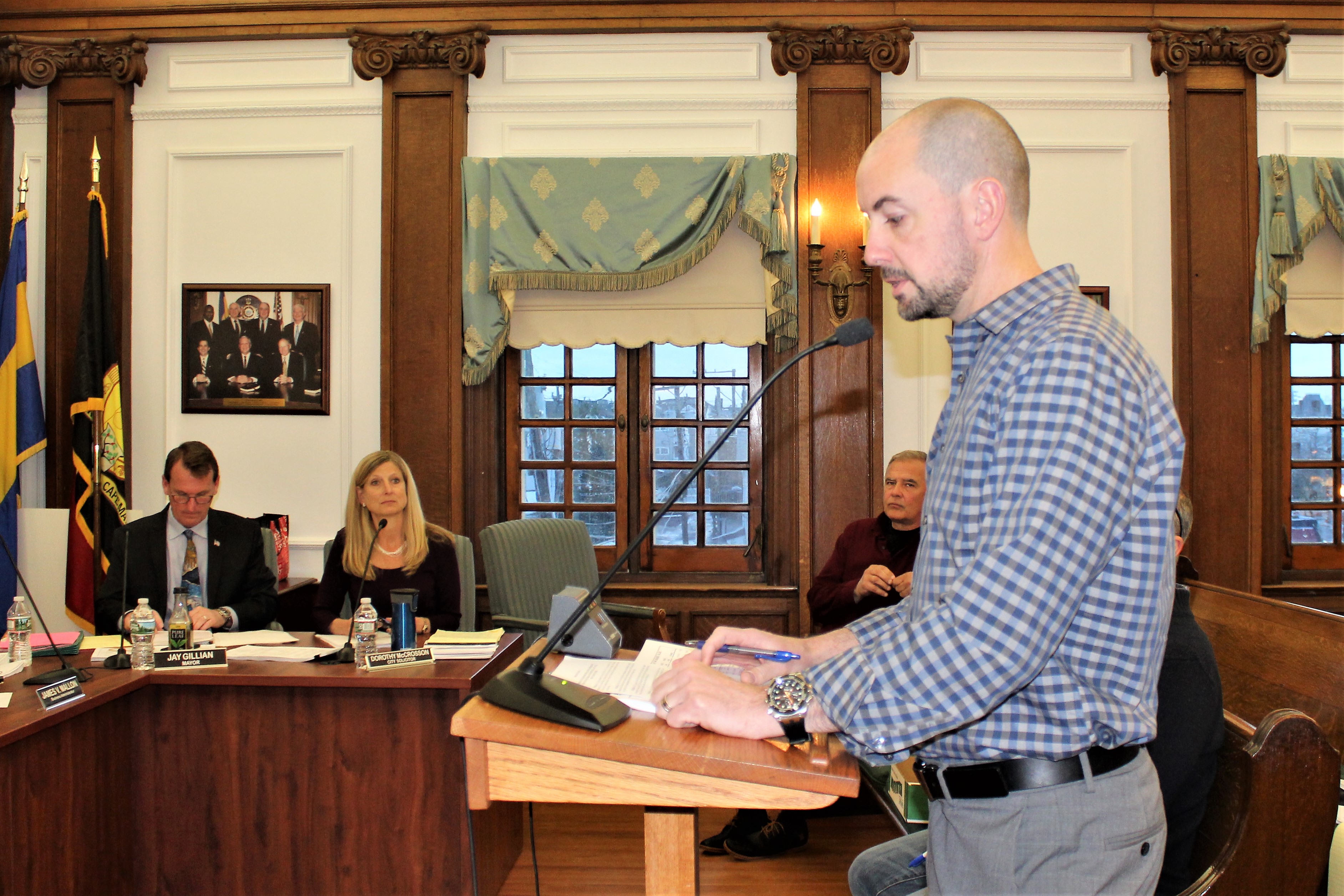 Ocean City CFO Frank Donato discusses this year’s budget at its introduction March 22.