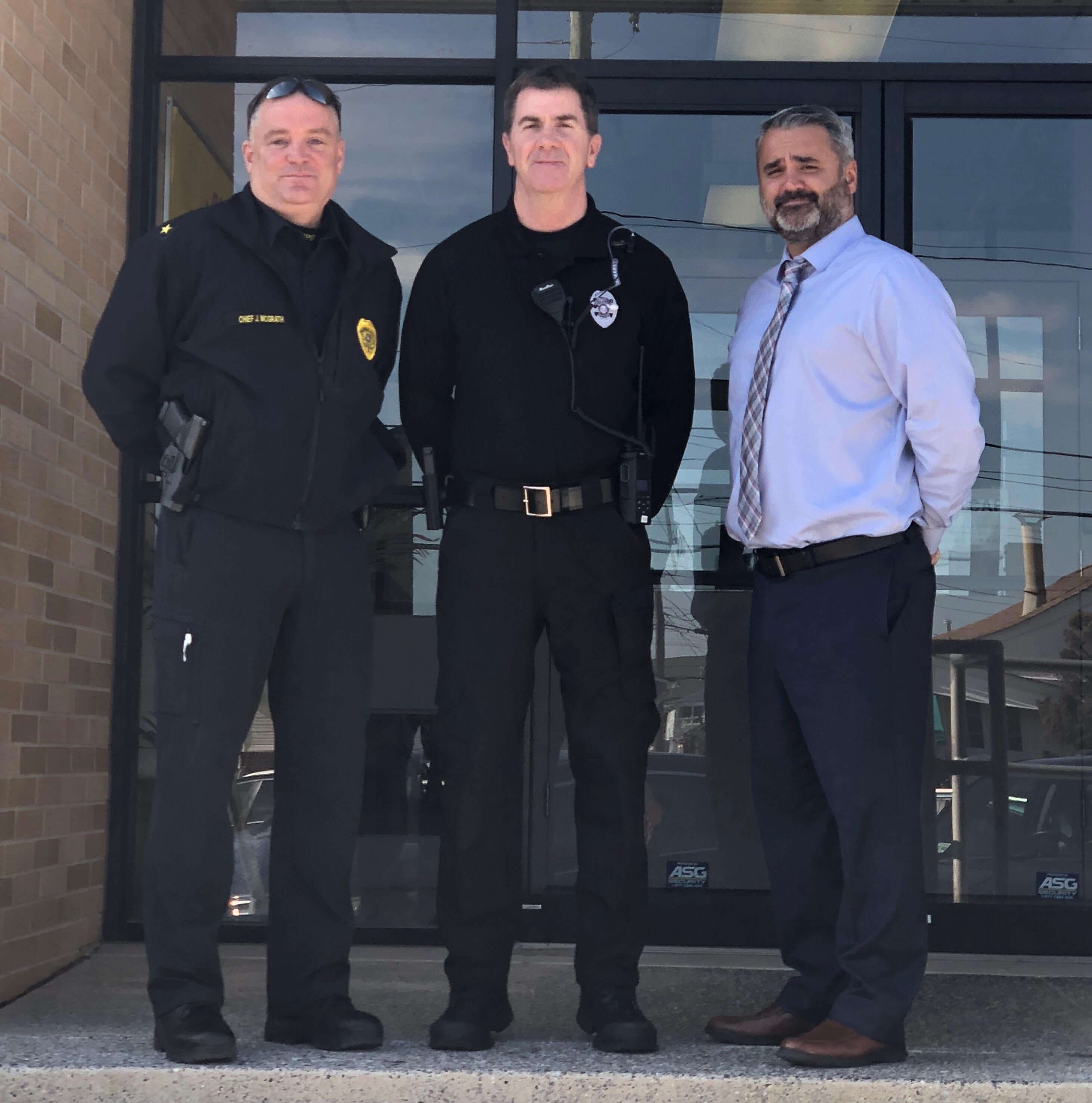 From left to right: Wildwood Crest's Chief of Police Joseph McGrath