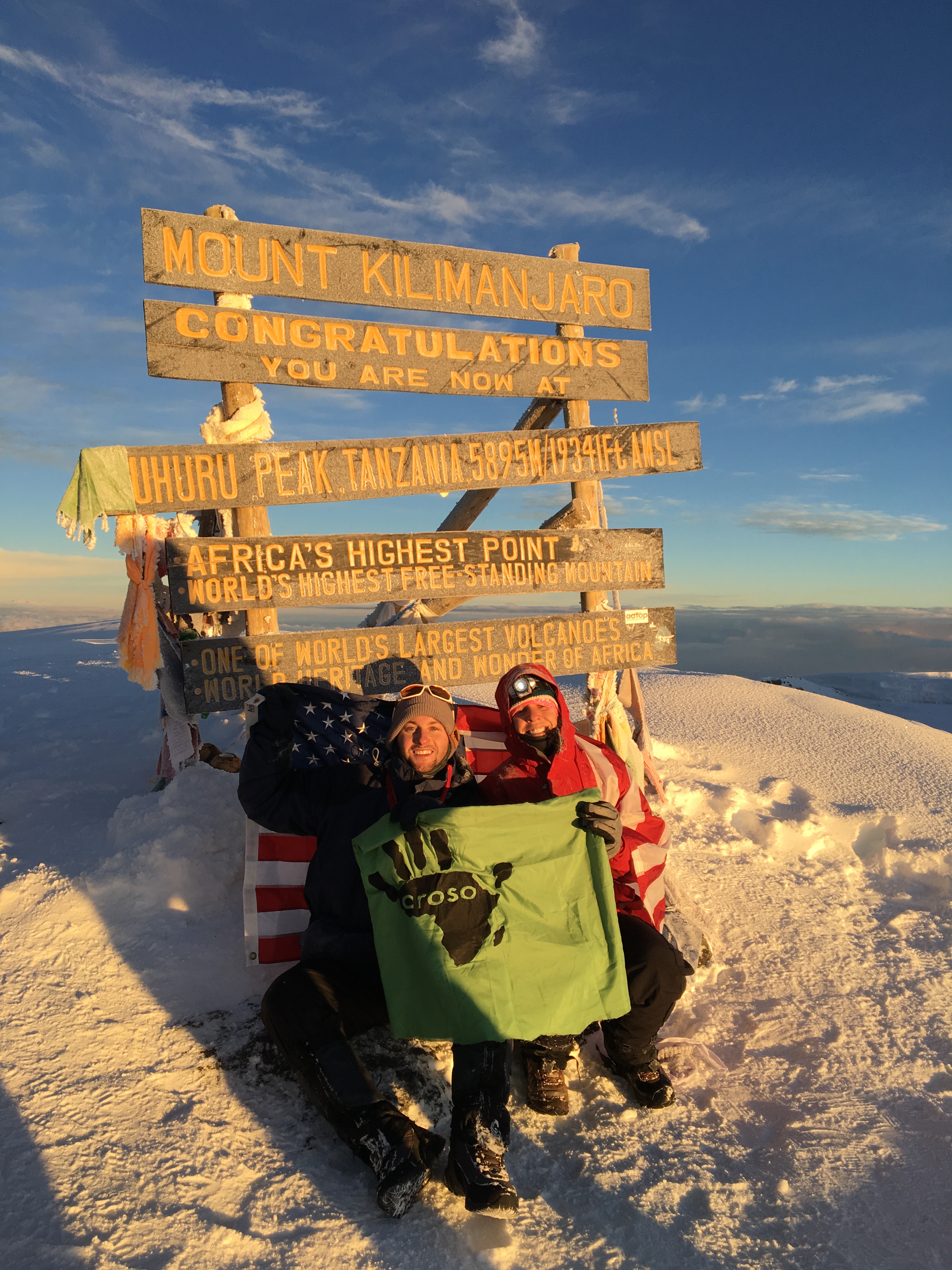 Kate MacCready and Dan McCann reached the summit