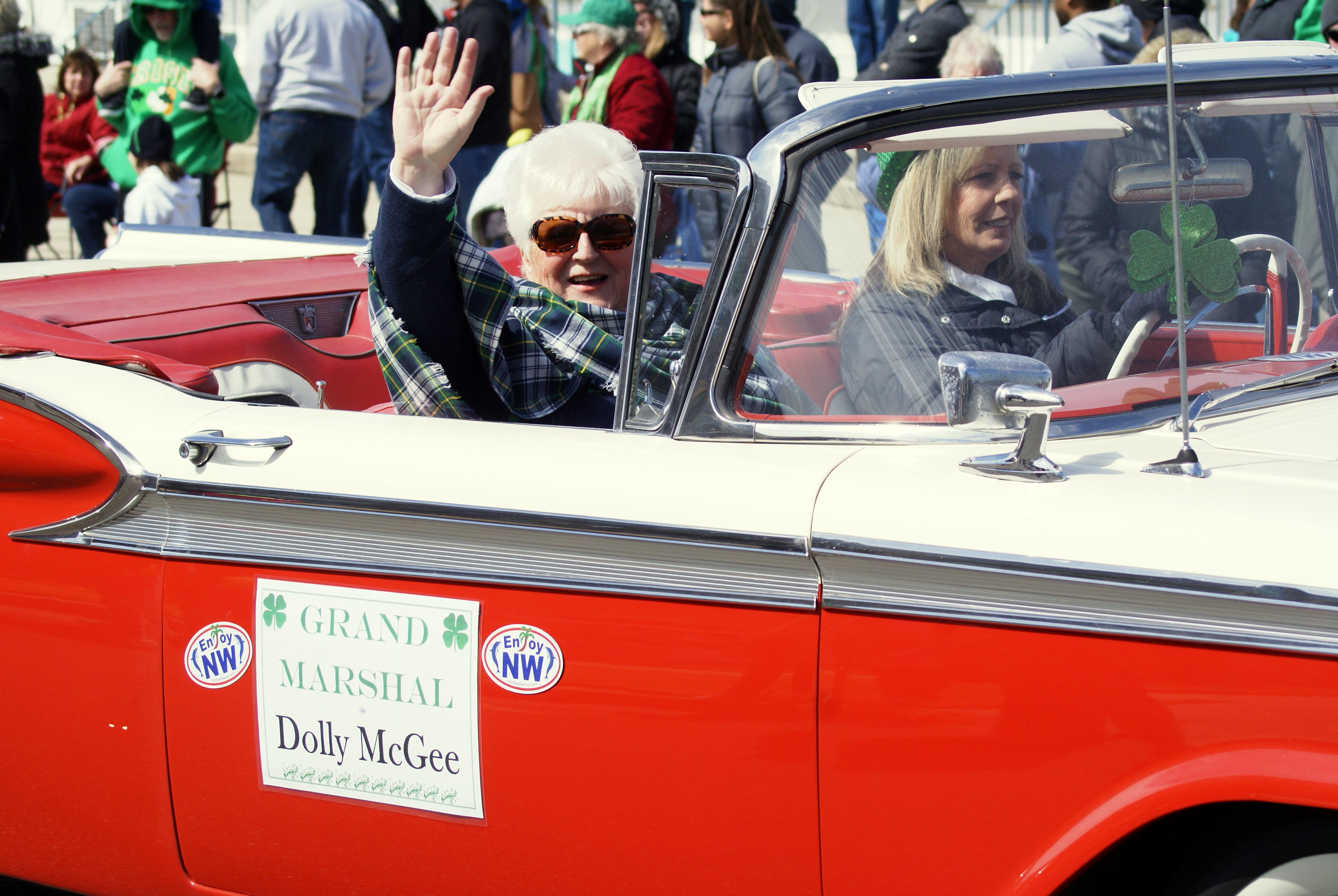 Grand Marshal Dolly McGee of North Wildwood St. Patrick’s Day Parade March 17.