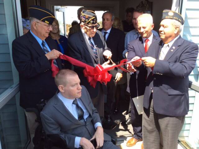 The ribbon cutting: (foreground) Ocean City Councilman Bob Barr