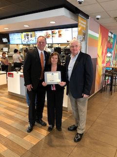 Cape May Court House McDonald’s Chosen as Middle Townhip’s First Business of the Month for April 2018