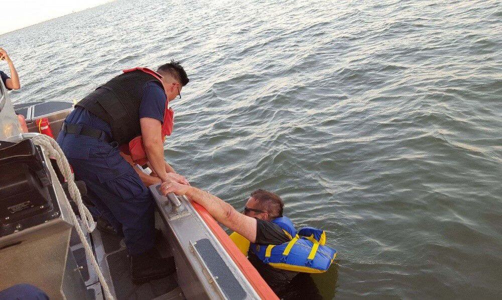 Coast Guard Rescues Three from Water in Delaware Bay1