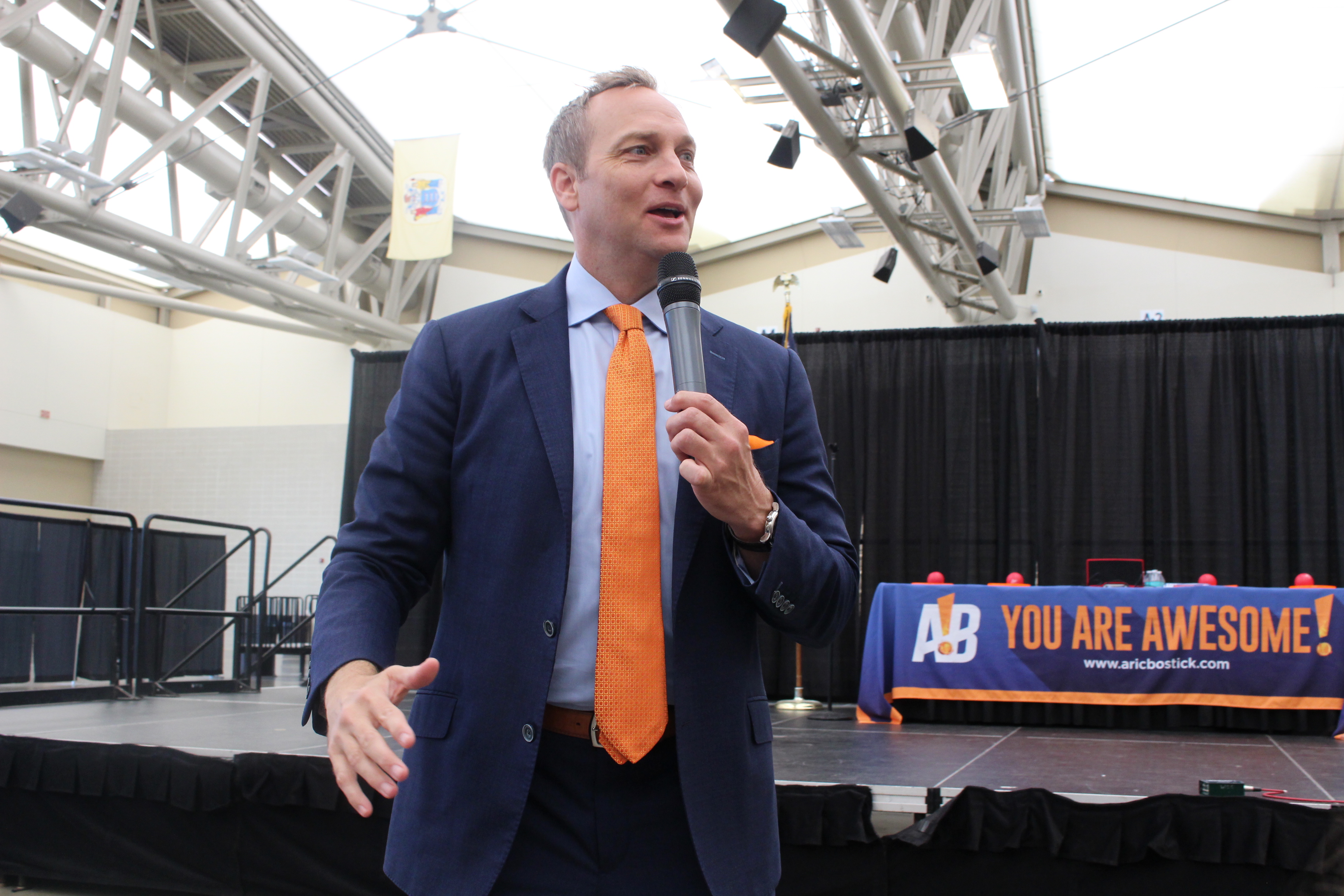 Aric Bostick explained to the audience how anyone can suffer from substance abuse at the first ever DEA360 youth and family drug awareness summit April 28 at the Wildwoods Convention Center.