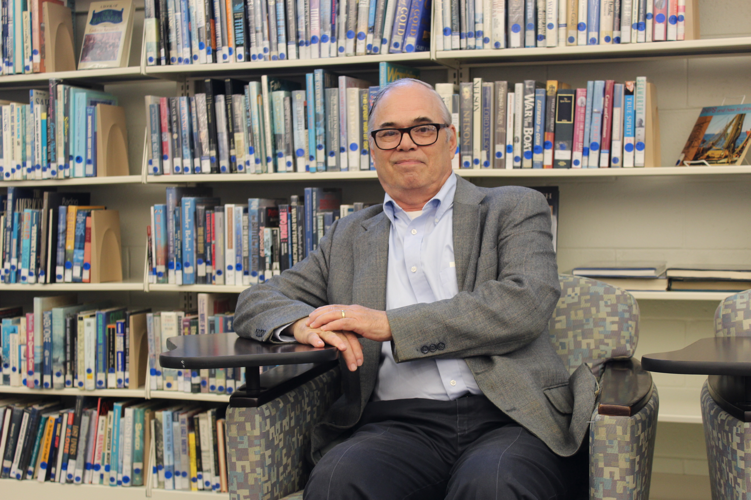 Lower Township Library Branch Head Edward Carson.