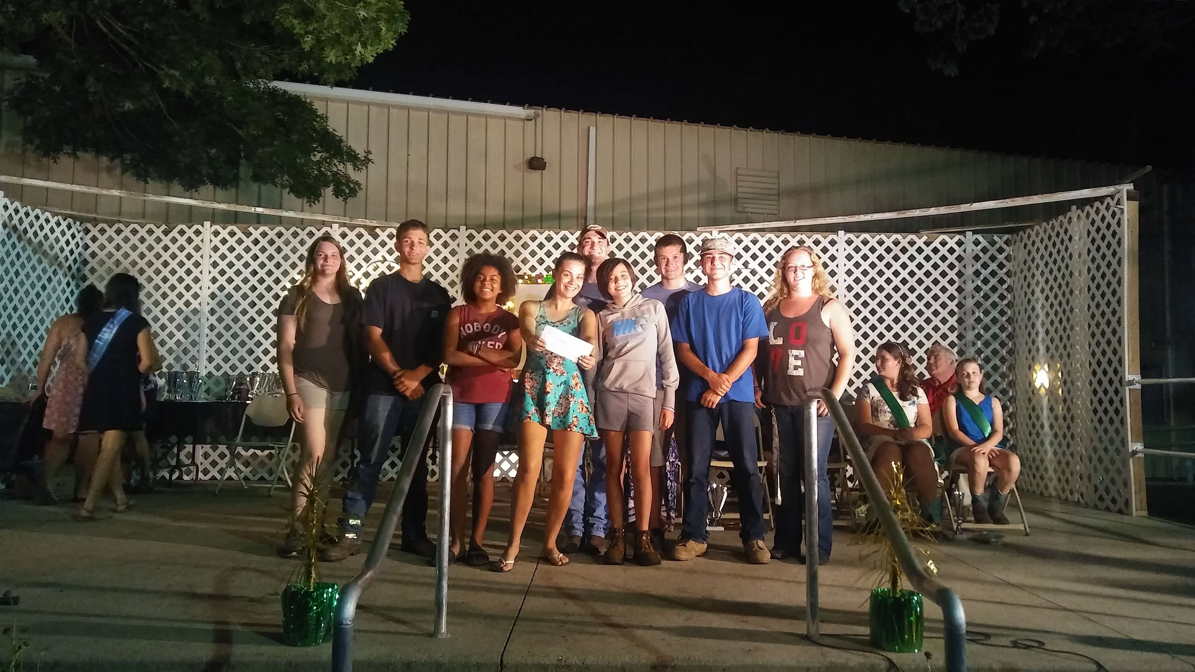 Pictured are the members of the Milkyways Livestock 4-H Club at the 2017 Cape May County 4-H Fair: Tessa Wozunk