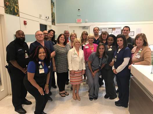 Some of the staff of AtlantiCare Regional Medical Center Satellite Emergency Department.