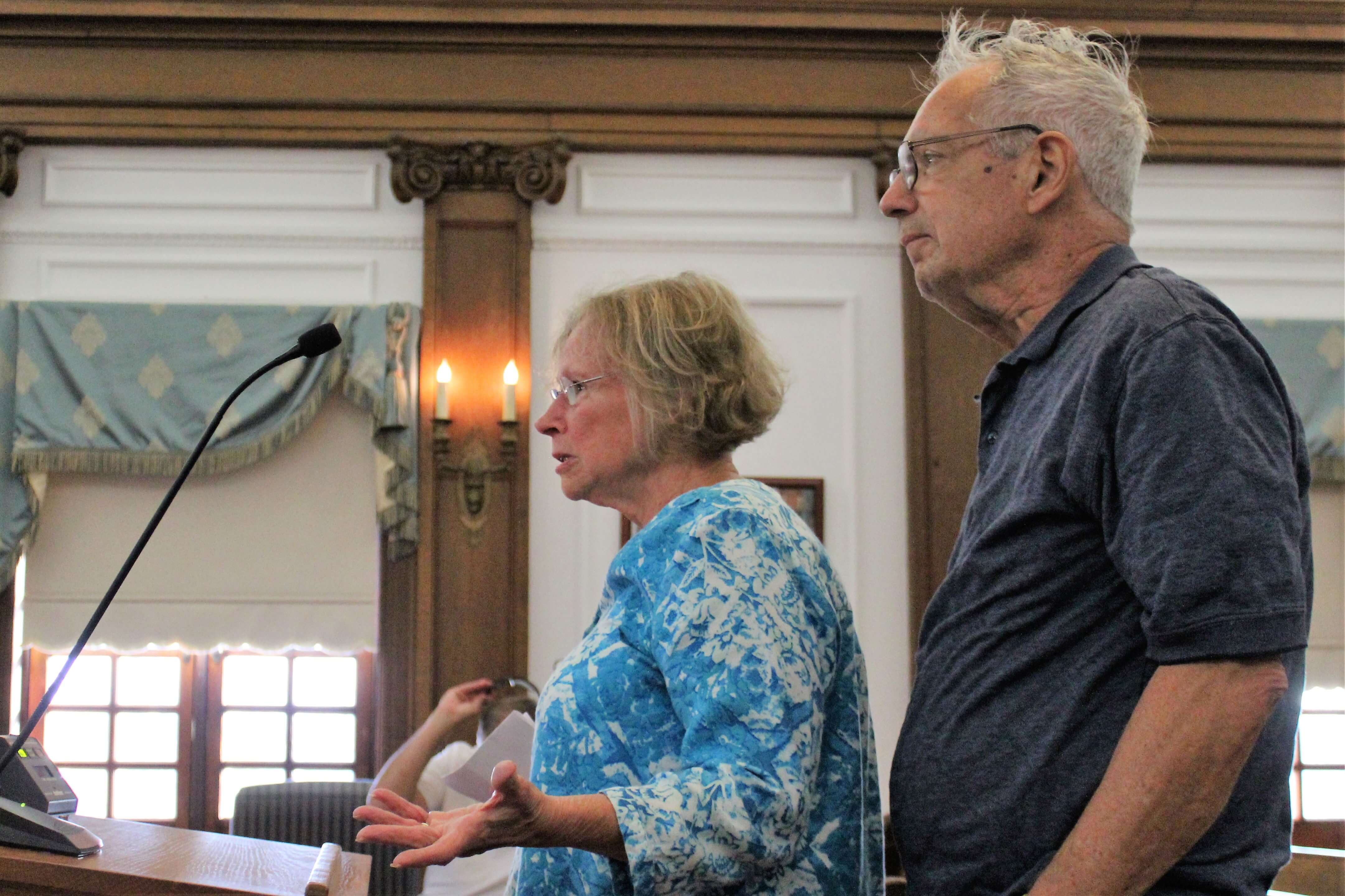 Linda and Dave Dobie are concerned about adding single-family houses to Ocean City’s drive-in business zone. On July 26