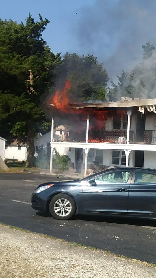 Firefighters Respond to Motel Fire