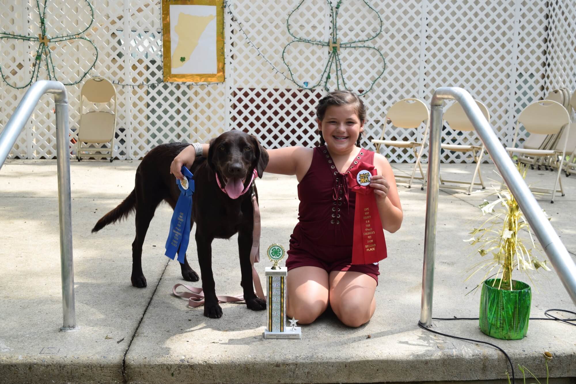 2017 Children’s Pet Show Winner Kaitlin Calloway and her dog Kona