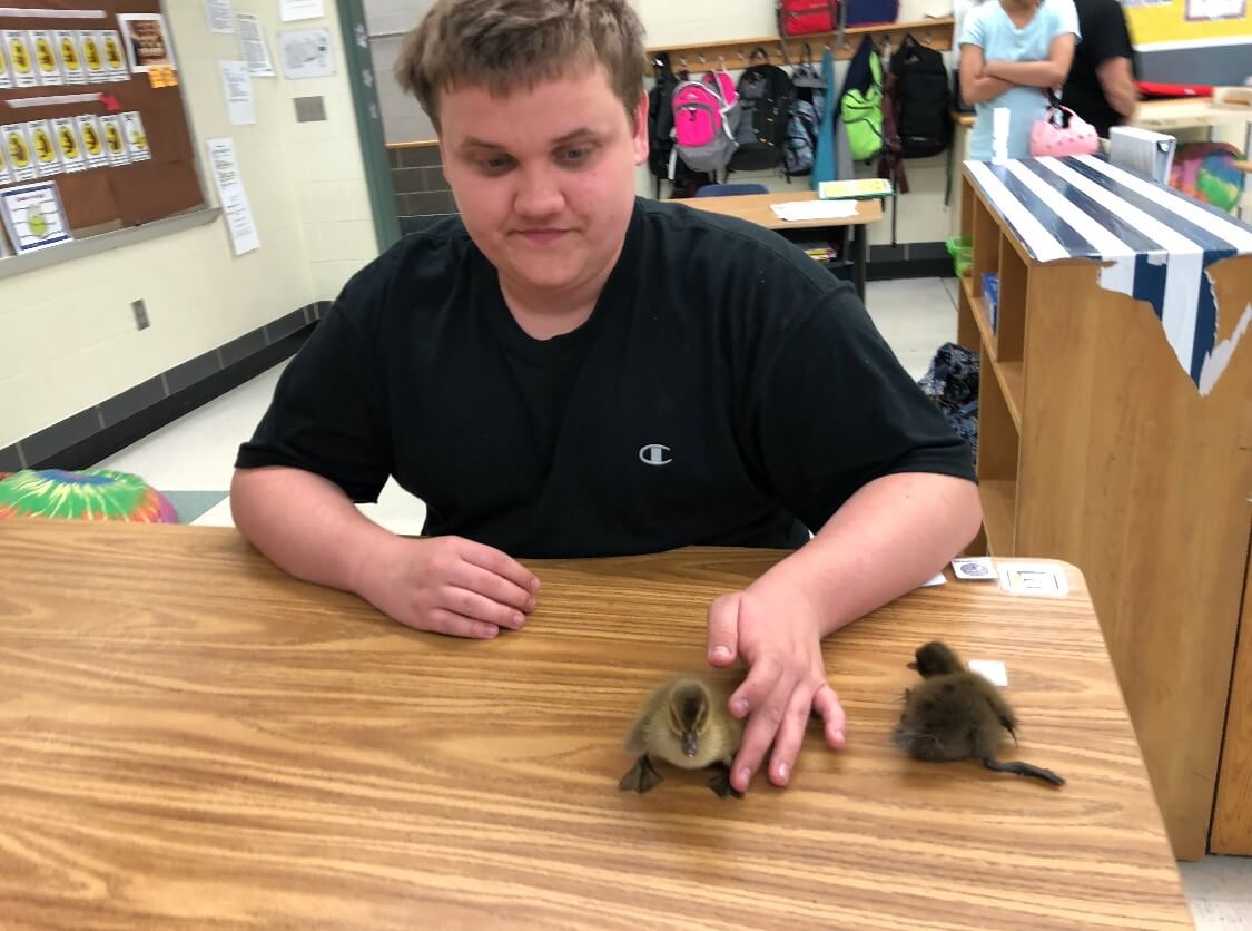 One of Amanda Moss’s students at Ocean Academy