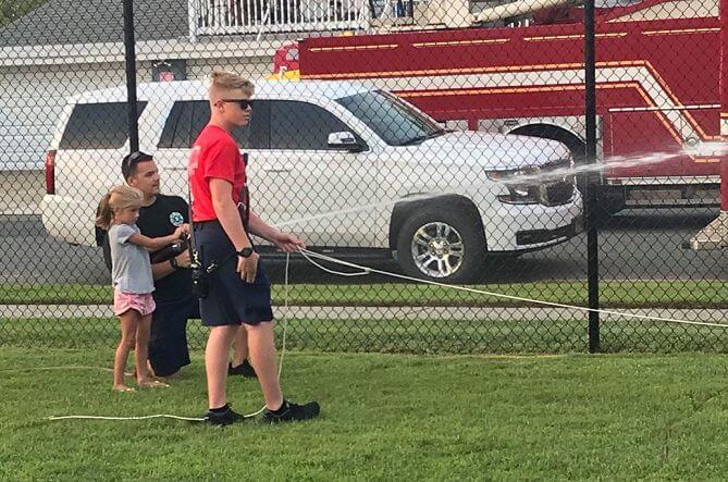 Members of North Wildwood's Junior Firefighters' Program. 