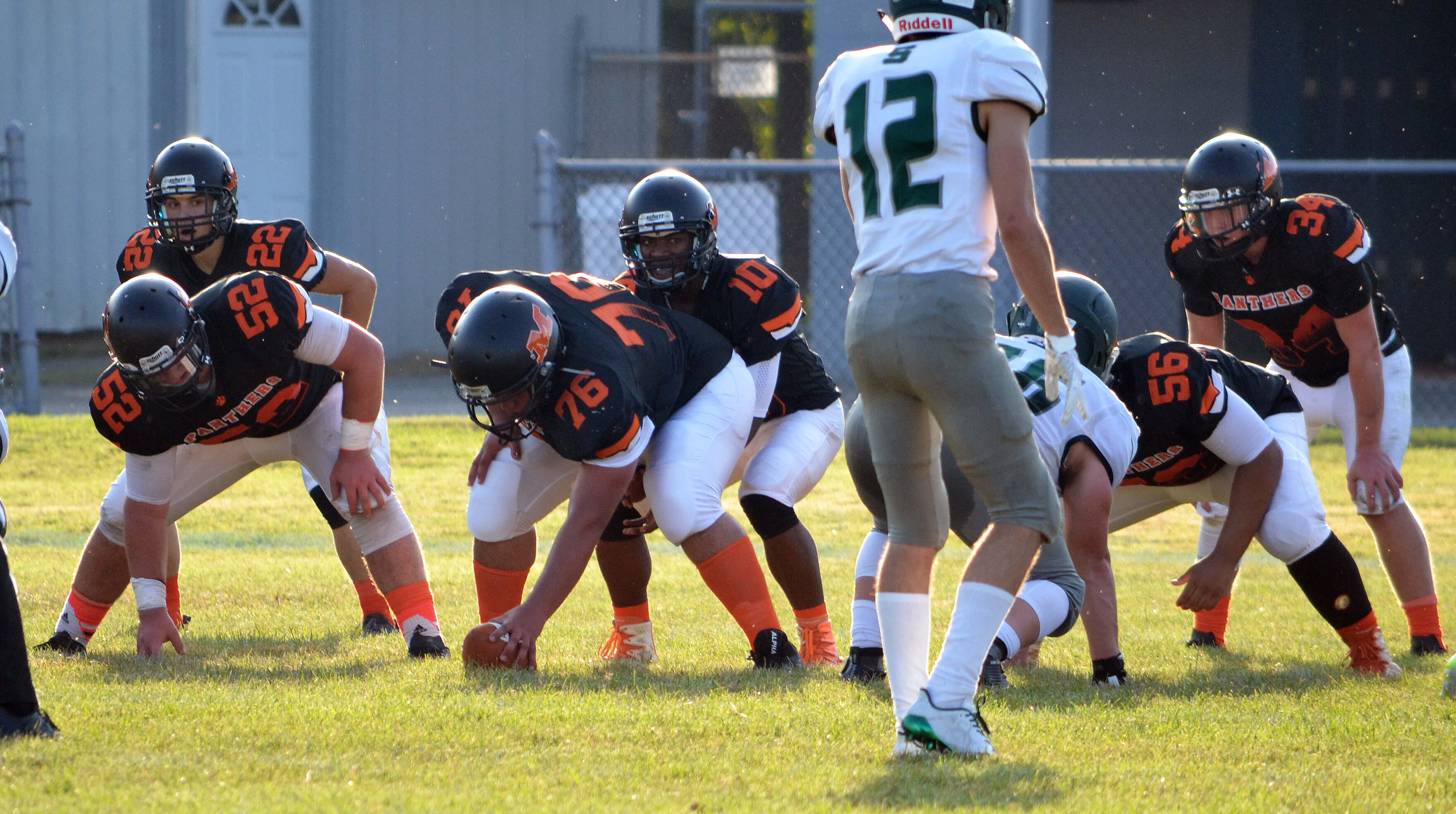 The Middle Township High School football team playing in Week 0 action in 2017.