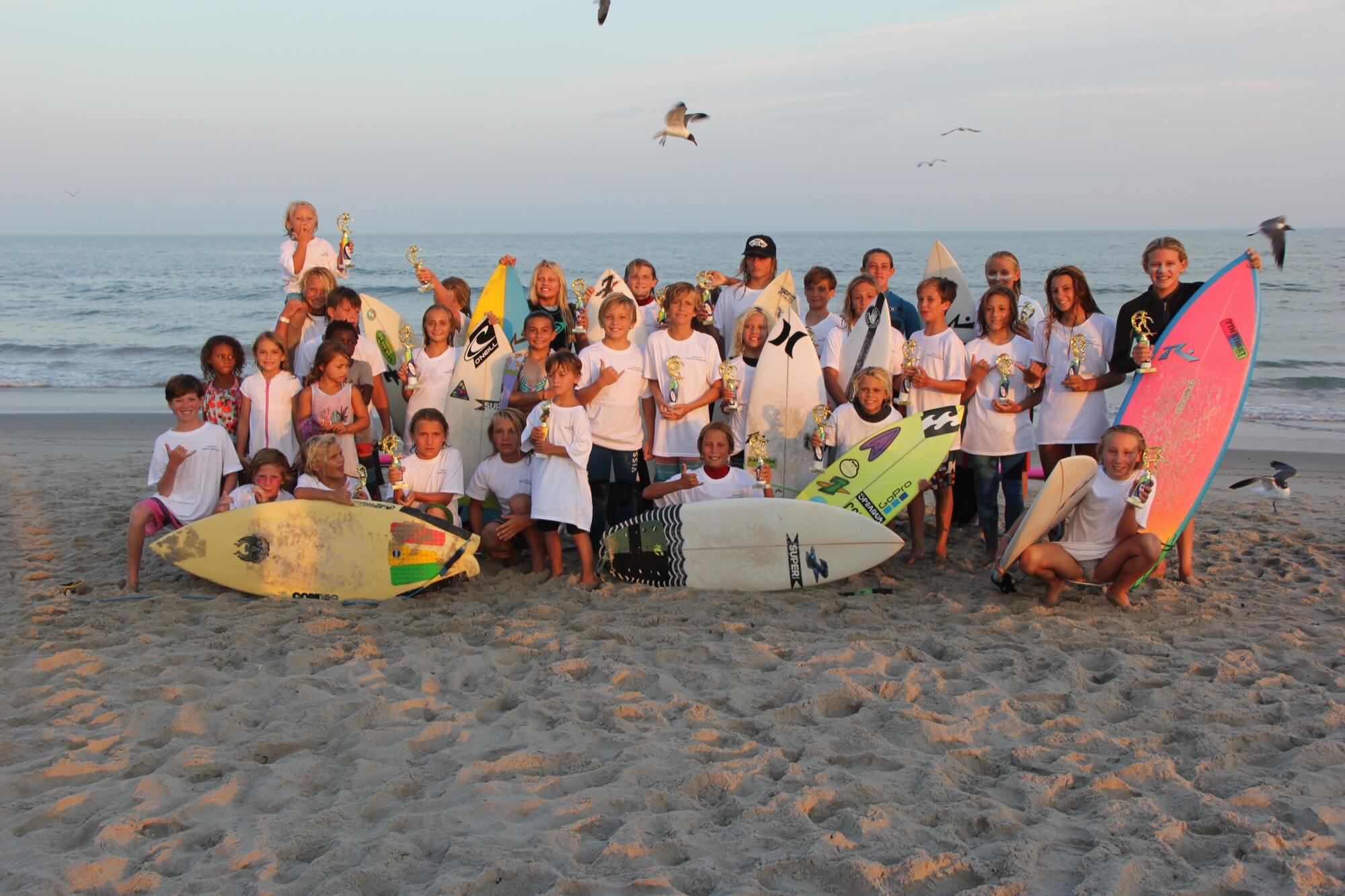 Ocean City Surfing Assn. young surfers.