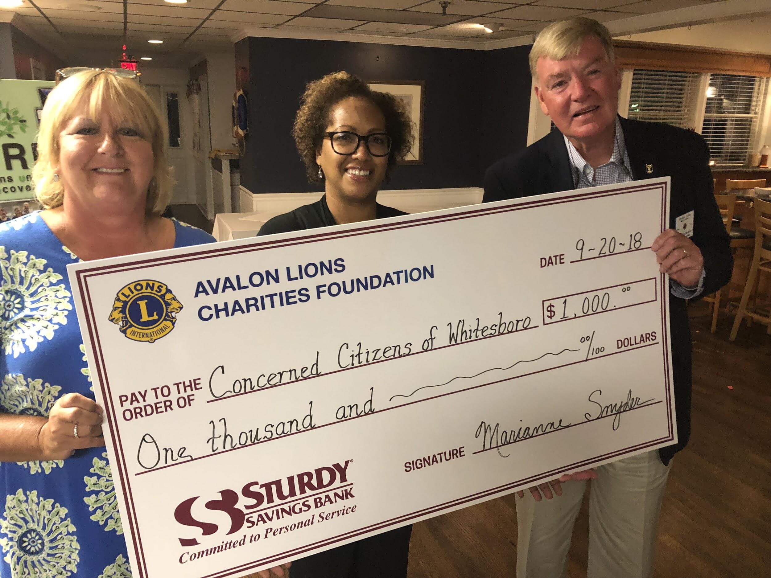 The Avalon Lions Club Helps Concerned Citizens of Whitesboro