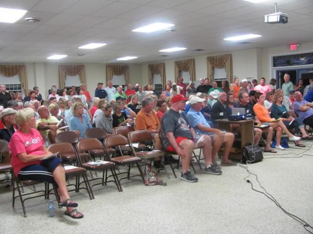 Over 200 borough residents and second-home owners attend the first meeting of the Concerned Taxpayers of West Wildwood.  