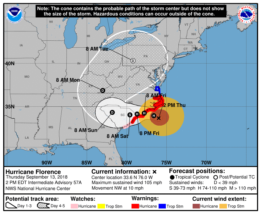 Gov. Urges Preparedness Ahead of Florence