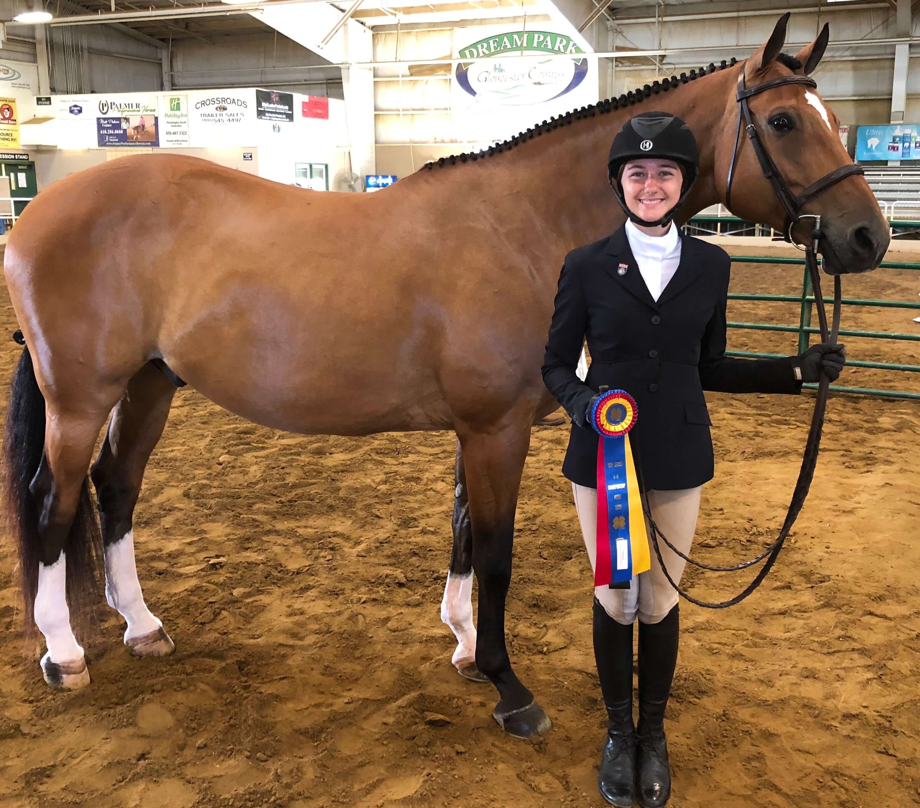 Elise Heim is all smiles with her horse Pardon Me in spite of many obstacles placed in their way this year. Elise and Pardi won the Grand Championship in English Halter at this year’s state 4-H horse show.