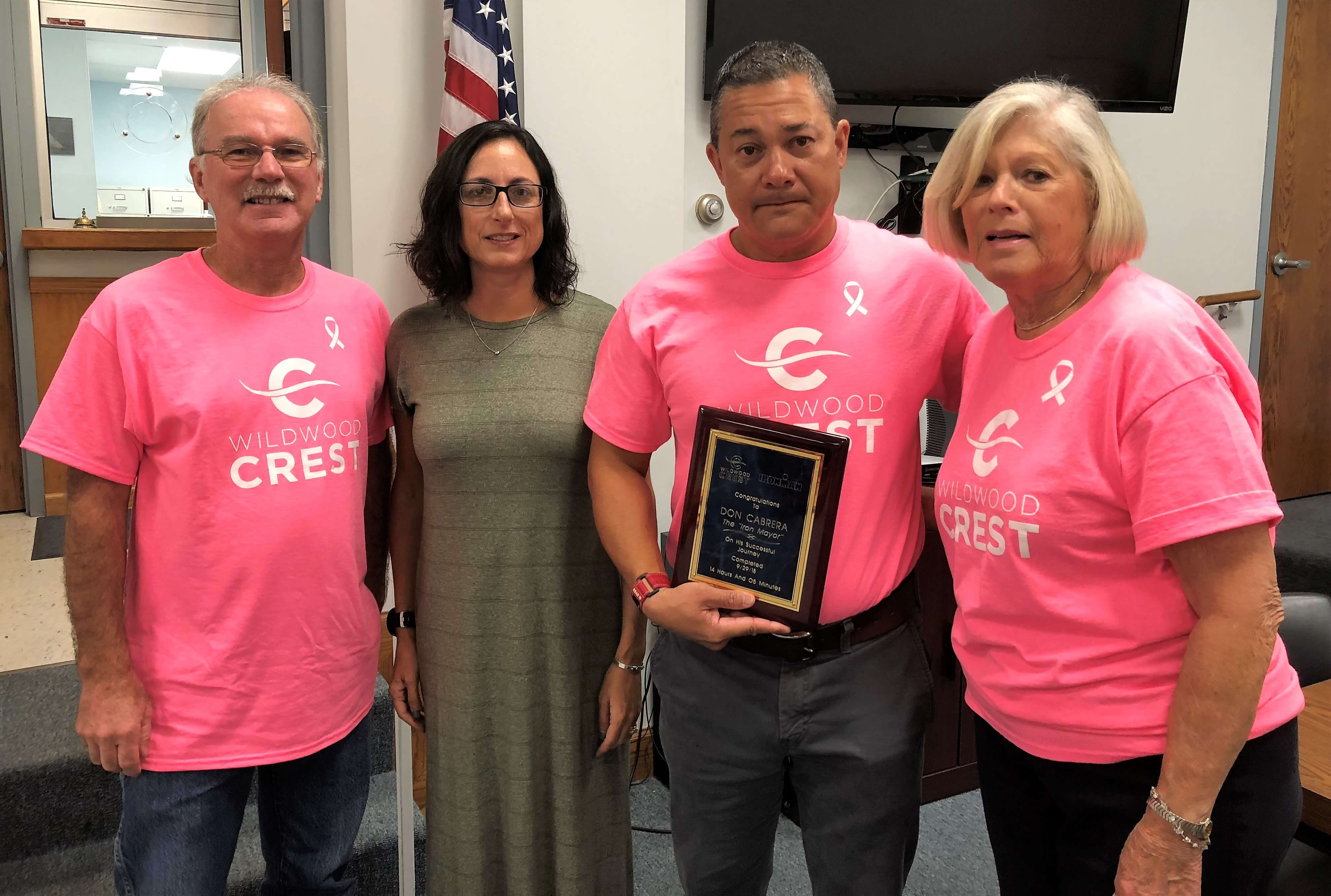 Borough of Wildwood Crest Mayor Don Cabrera was honored on Oct. 10