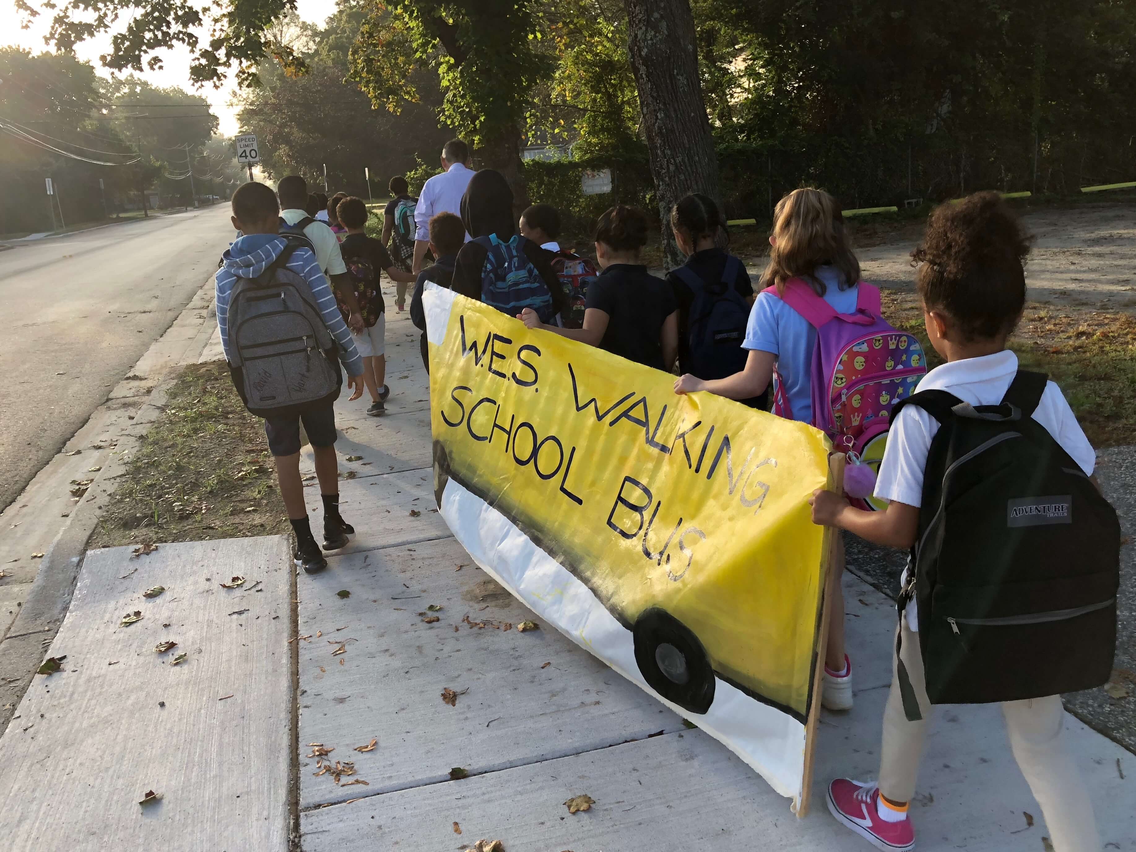 Woodbine Elementary School joined schools from around the world to celebrate International Walk to School Day Oct. 10