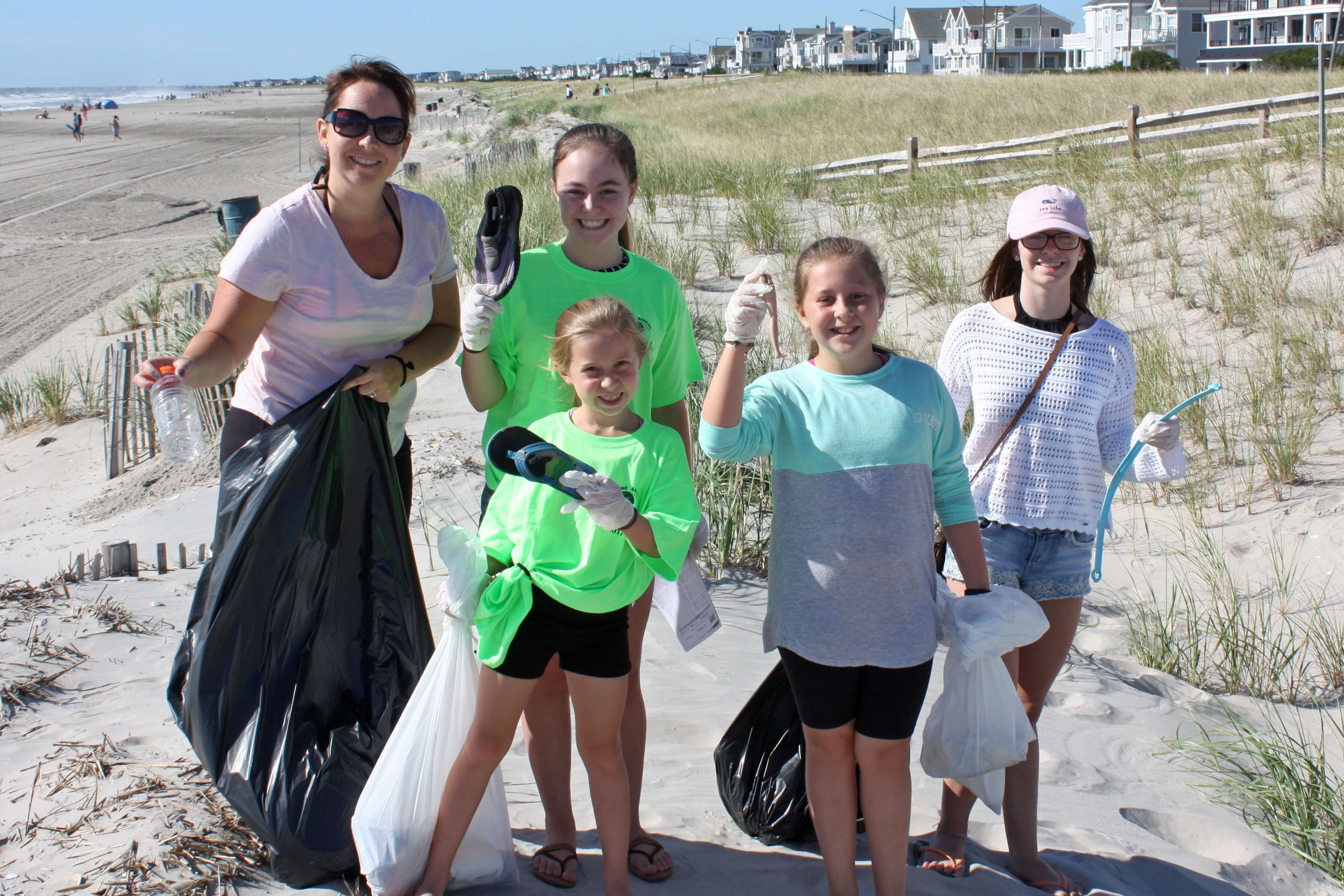 During Sea Isle City’s annual Autumn Beach Clean-Up & Dune Grass Planting on Oct. 13