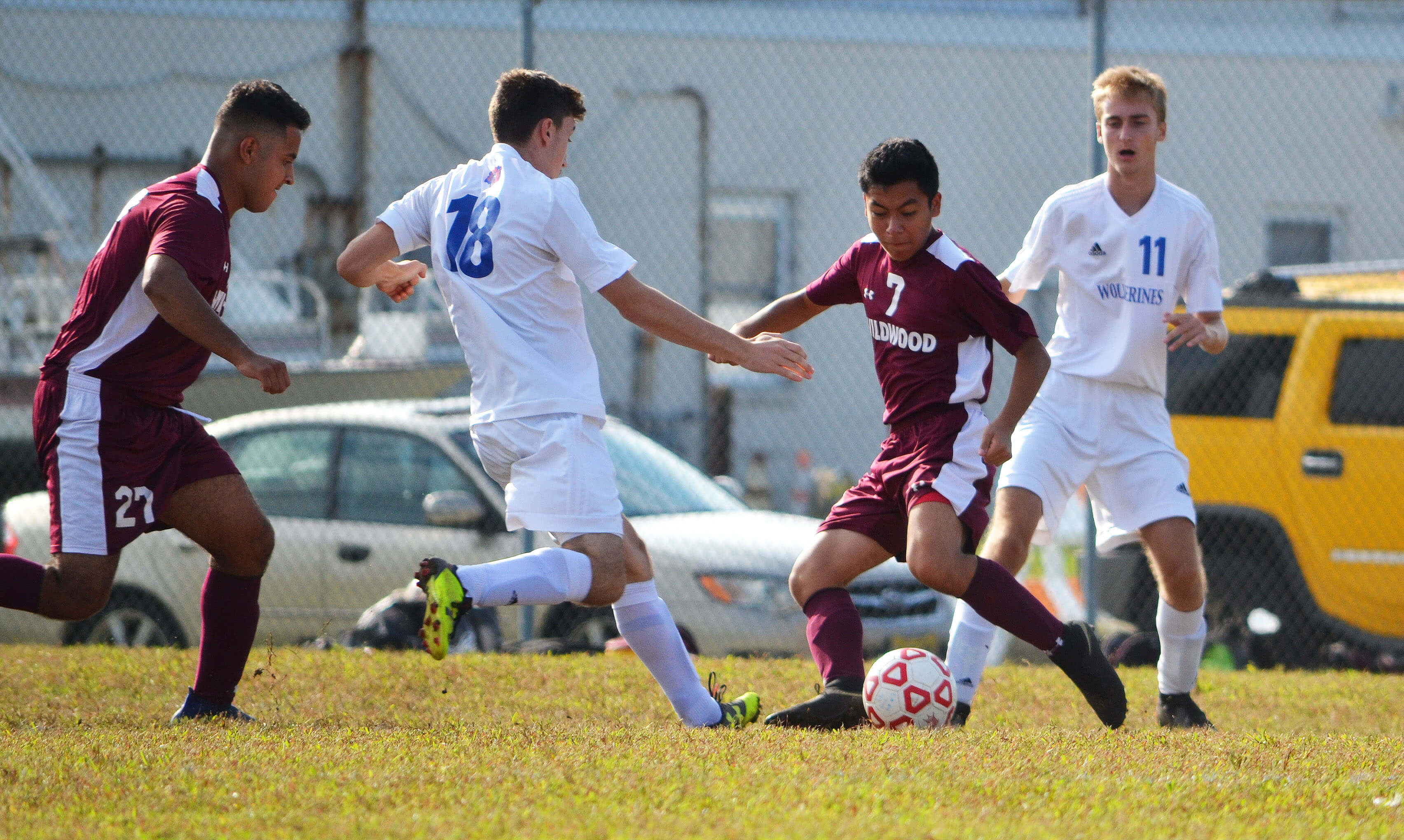 Action from a recent Wildwood boys soccer game. The Warriors are 6-2 before entering October play.