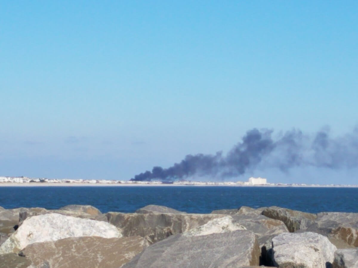 Smoke from a Sea Isle City fire Nov. 29 could be seen from the north end of Avalon.