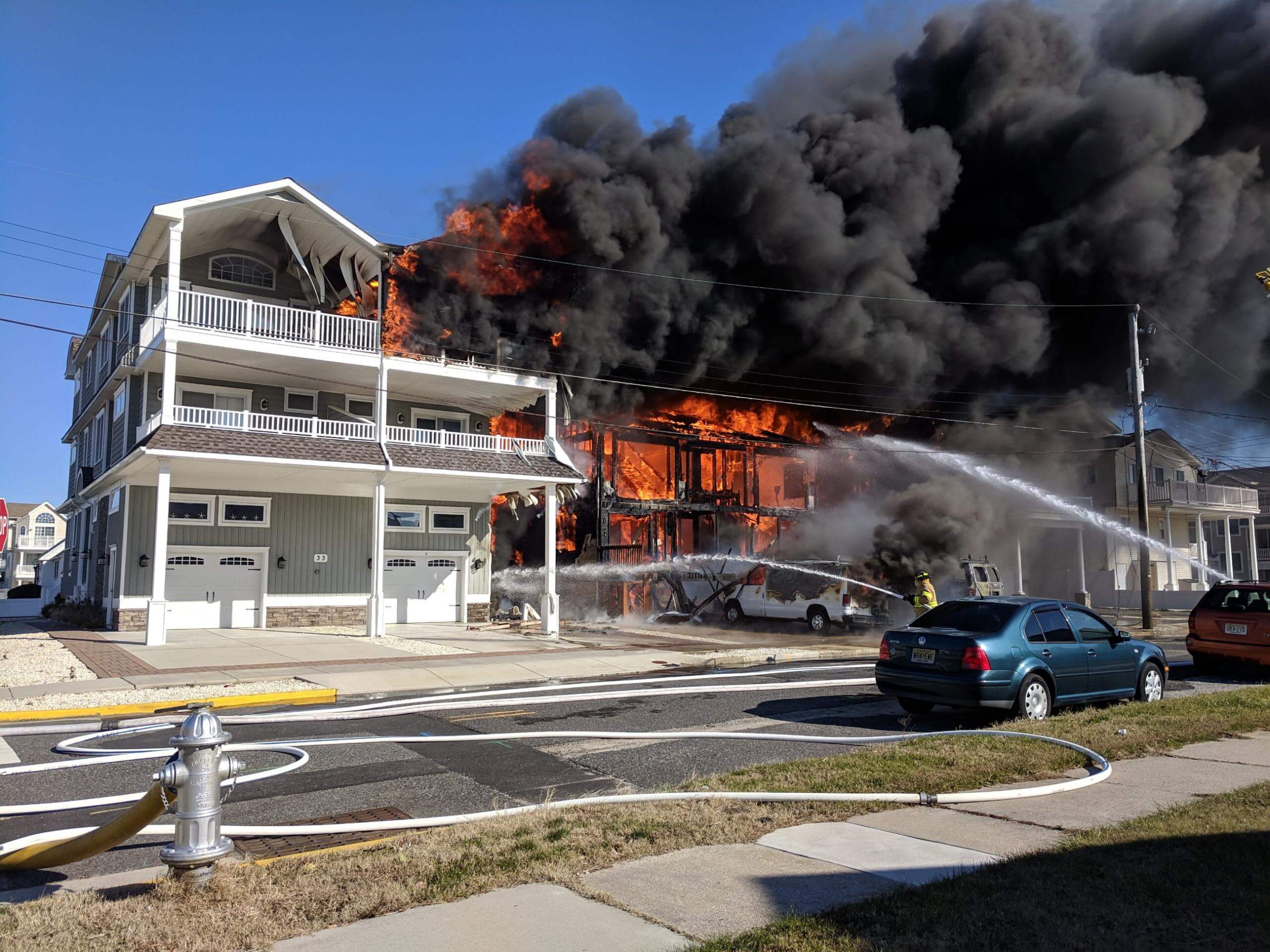 Firefighters responded to a multi-alarm fire on 54th Street